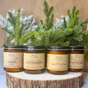 Beeswax Candles Gift Set, Beeswax Essential Oil Candles, Scented Beeswax Candle Set for Home Decor Fall Candle, Nontoxic Beeswax Sample Set