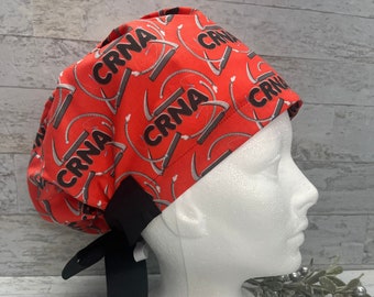 CRNA Scrub Cap: Cotton Surgical Hat, Nurse Anesthesia