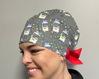 Propofol Christmas Lights Scrub Cap, Scrub Hat, Surgical Scrub Hat, CRNA, OR,  anesthesia, anesthetist, nurse anesthesia, surgical cap