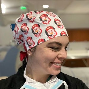 Chiefs fan, Big Red Scrub Cap, Surgical Scrub Hat, KC, Kansas City, Football Fan, Football Humor, Unique Gift