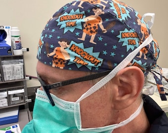 Caveman Scrub Cap: Anesthesia Nurse Surgical Hat