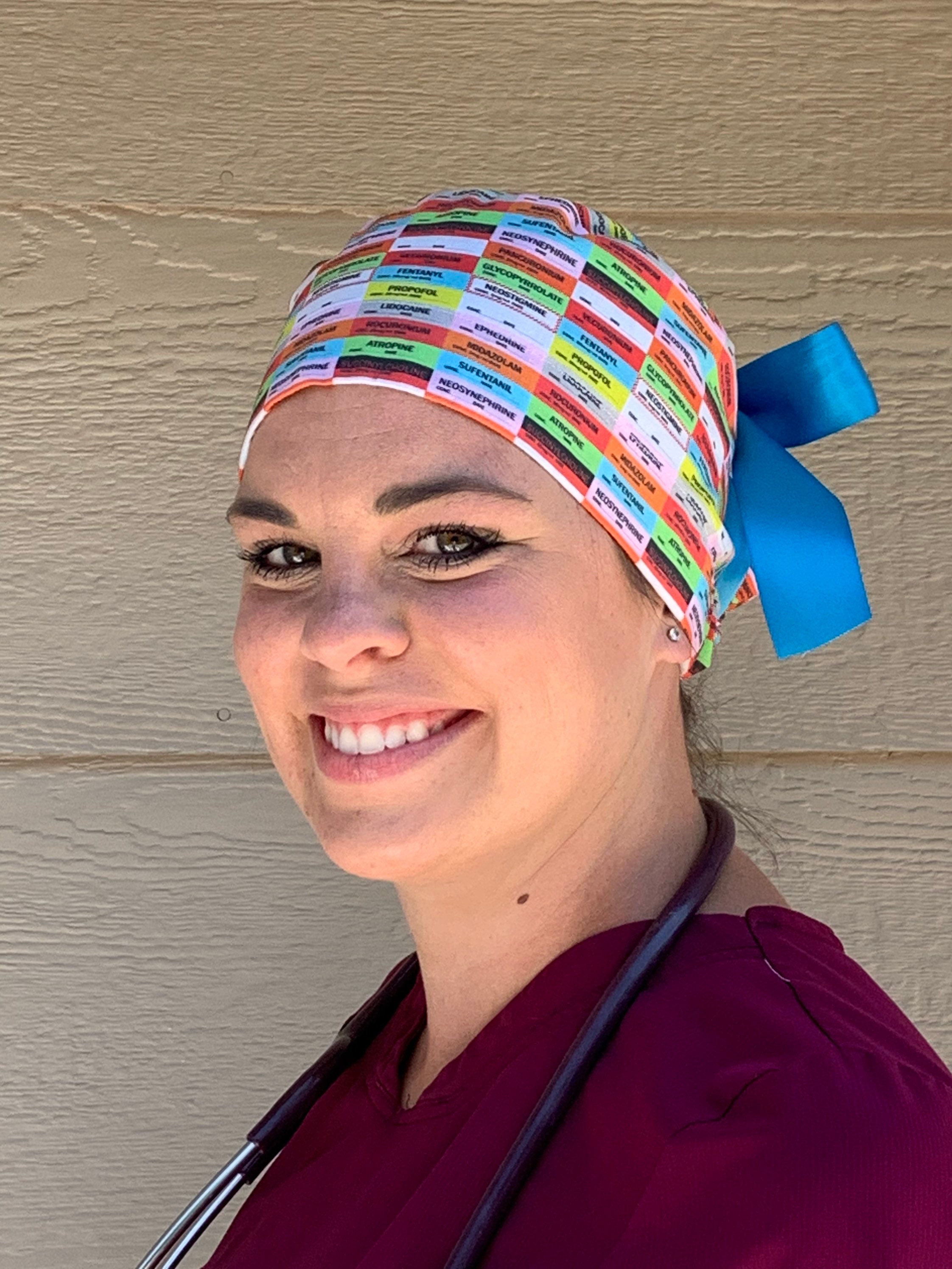 Anesthesia Scrub Cap Scrub Hat Surgical Scrub Hat Etsy
