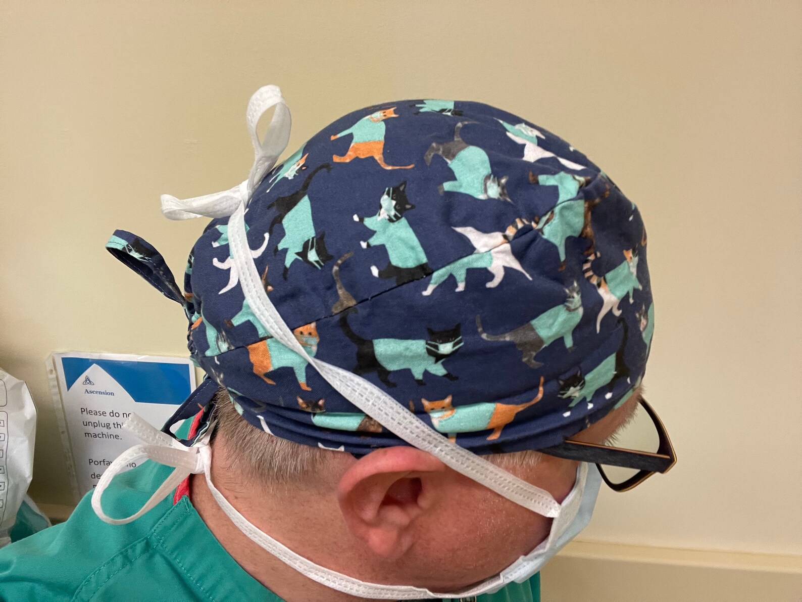 Cats in Scrub Caps Scrub Hat Surgical Scrub Hat Vet Etsy