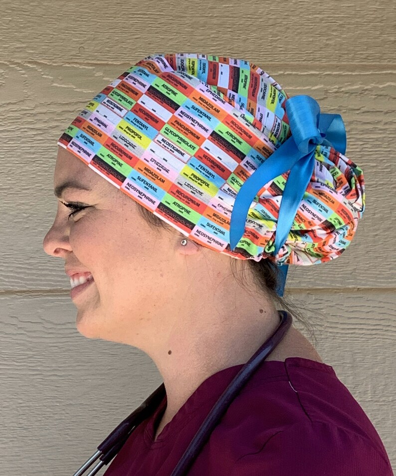 Anesthesia Scrub Cap Scrub Hat Surgical Scrub Hat Etsy