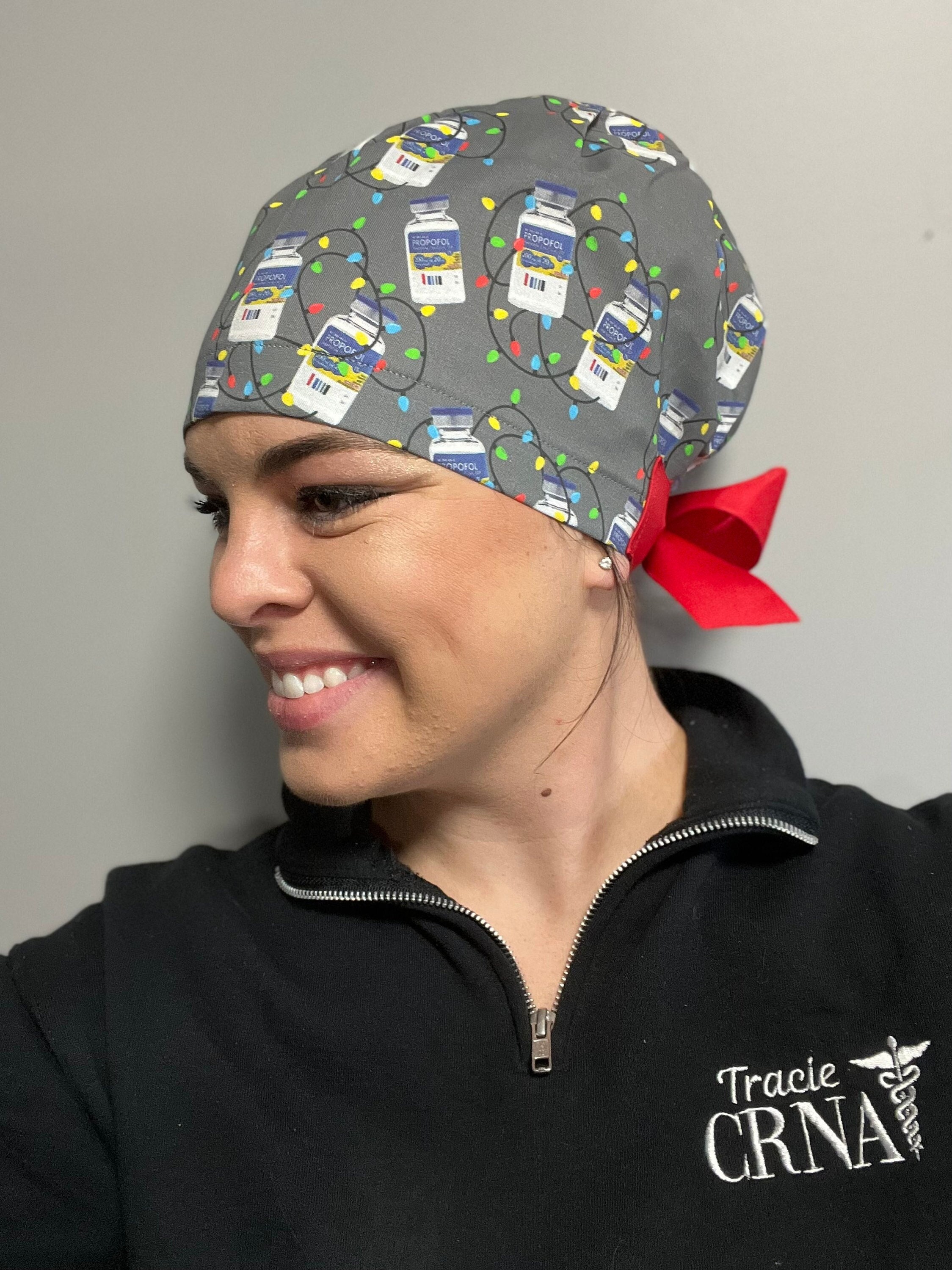 Propofol Christmas Lights Scrub Cap Scrub Hat Surgical Scrub Etsy UK