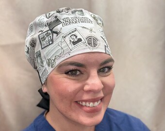 Tortured Anesthesia Dept Scrub Cap: Nurse, Doctor, Veterinarian