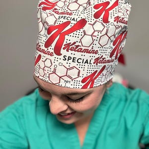 Special K Ketamine Scrub Cap: Anesthesia Nurse Humor Bild 3