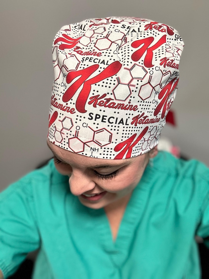 Special K Ketamine Scrub Cap: Anesthesia Nurse Humor Bild 3