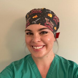 Not today surgeon, not today satan, Scrub Cap, Operating Room, CRNA, Anesthesiologist, Anesthesia, ICU, OR Nurse, Scrub Tech, Surgical Nurse image 9