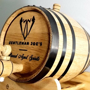 Engraved Personalized Whiskey Barrel-Oak Barrel-Free Engraving-Groomsmen Gift-Gifts for Men-Drink & Barware-Custom Barrel-Oak Aging