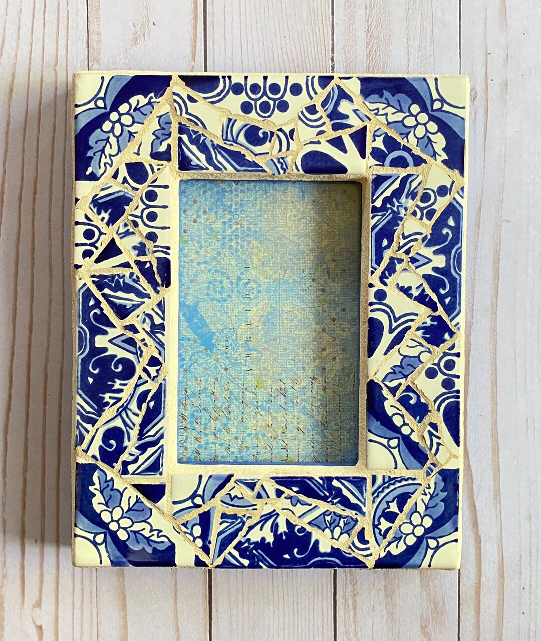 4x6 Mosaic Tile Picture Frame Talavera Mosaic Tile Picture Etsy