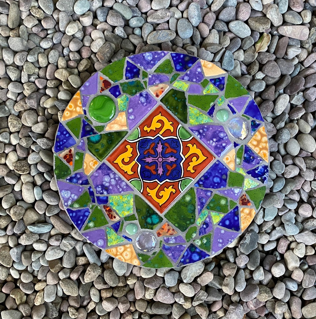Talavera Mosaic Tile Stepping Stone Mosaic Art Stepping Etsy