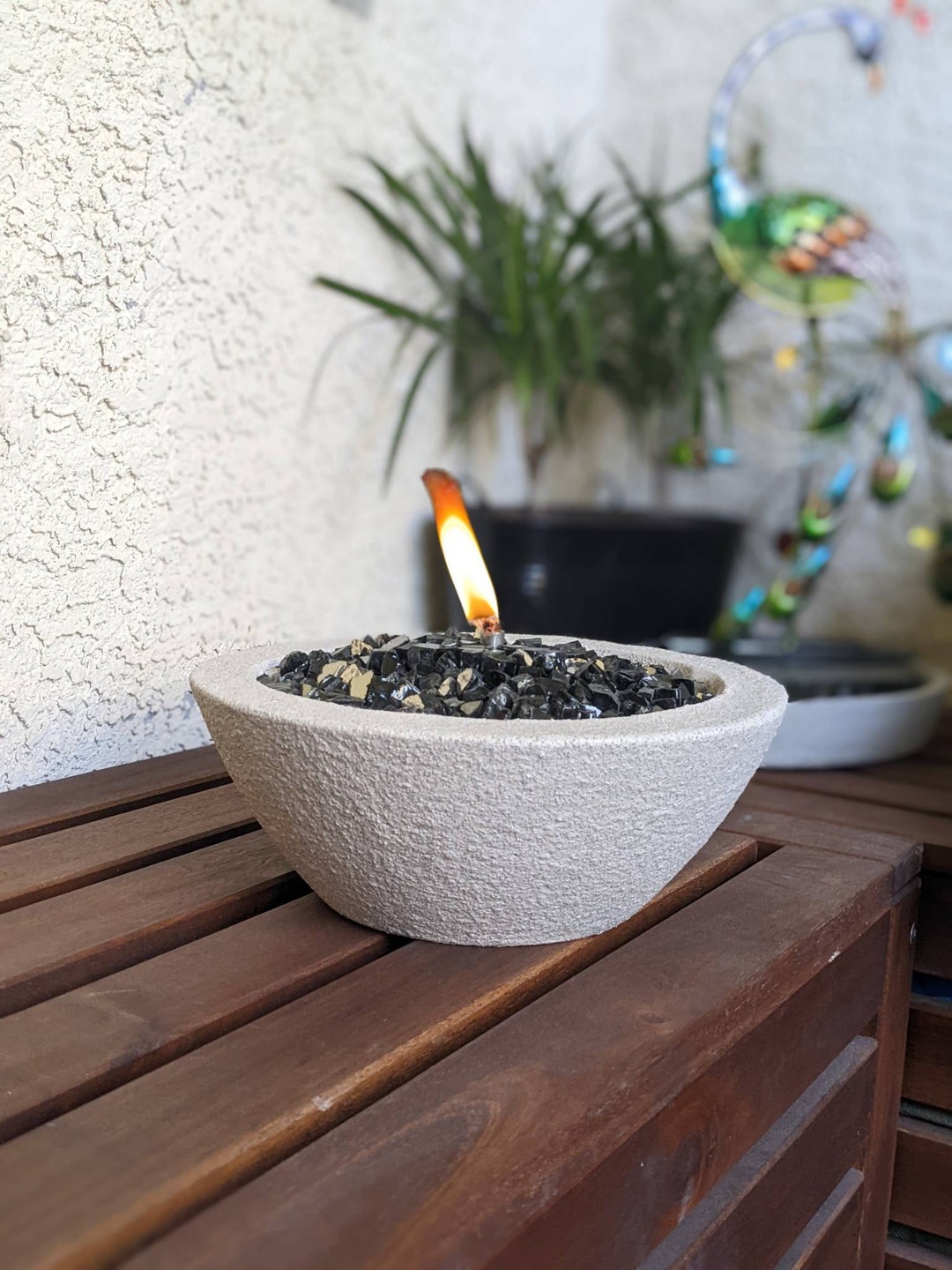 Fire Pit, Gift for Her, Christmas Gifts, Housewarming Gift, Tabletop Fire Bowl, Outdoor Fire Pit