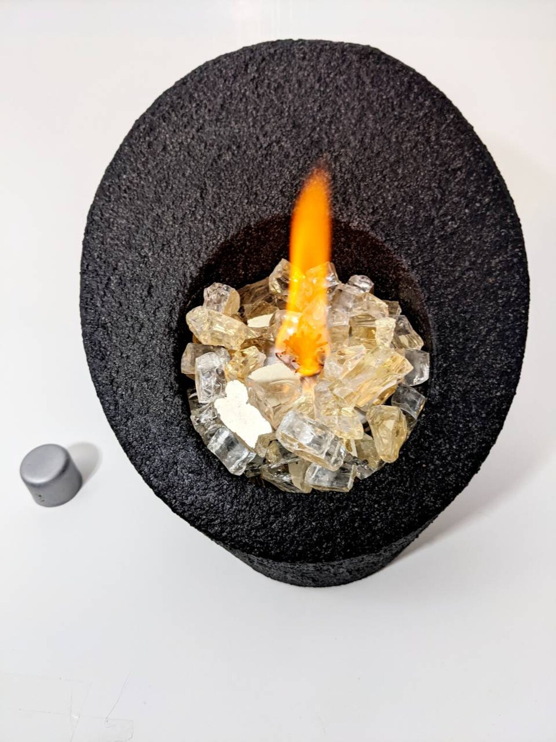 Fire Pit Tabletop Fire Pit Fireplace Concrete Candle Etsy