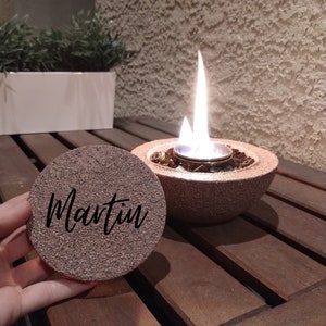 Fire Pit - Tabletop Fire Bowl - Family Gift - Personalized Gift - Coral