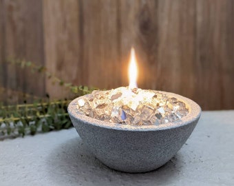 Tabletop Fire Pit, Outdoor Firepit,  Fire Pit, Tabletop Fireplace, Thoughtful Gift,  Patio Furniture, Gift For Grandma, Light Grey Decor