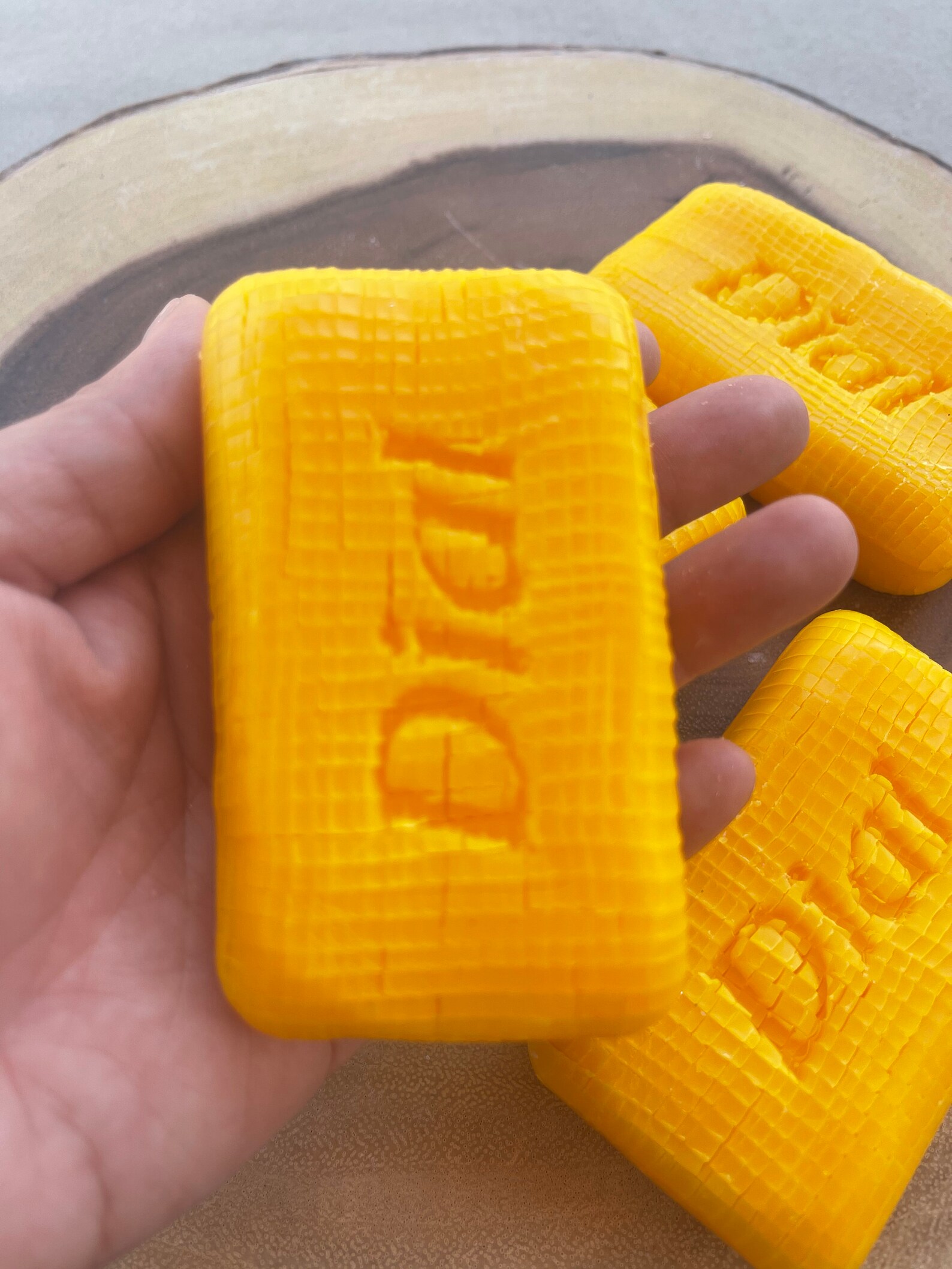 ASMR Soap Cubes Yellow Dial Scored/cubed Soap Bar Etsy