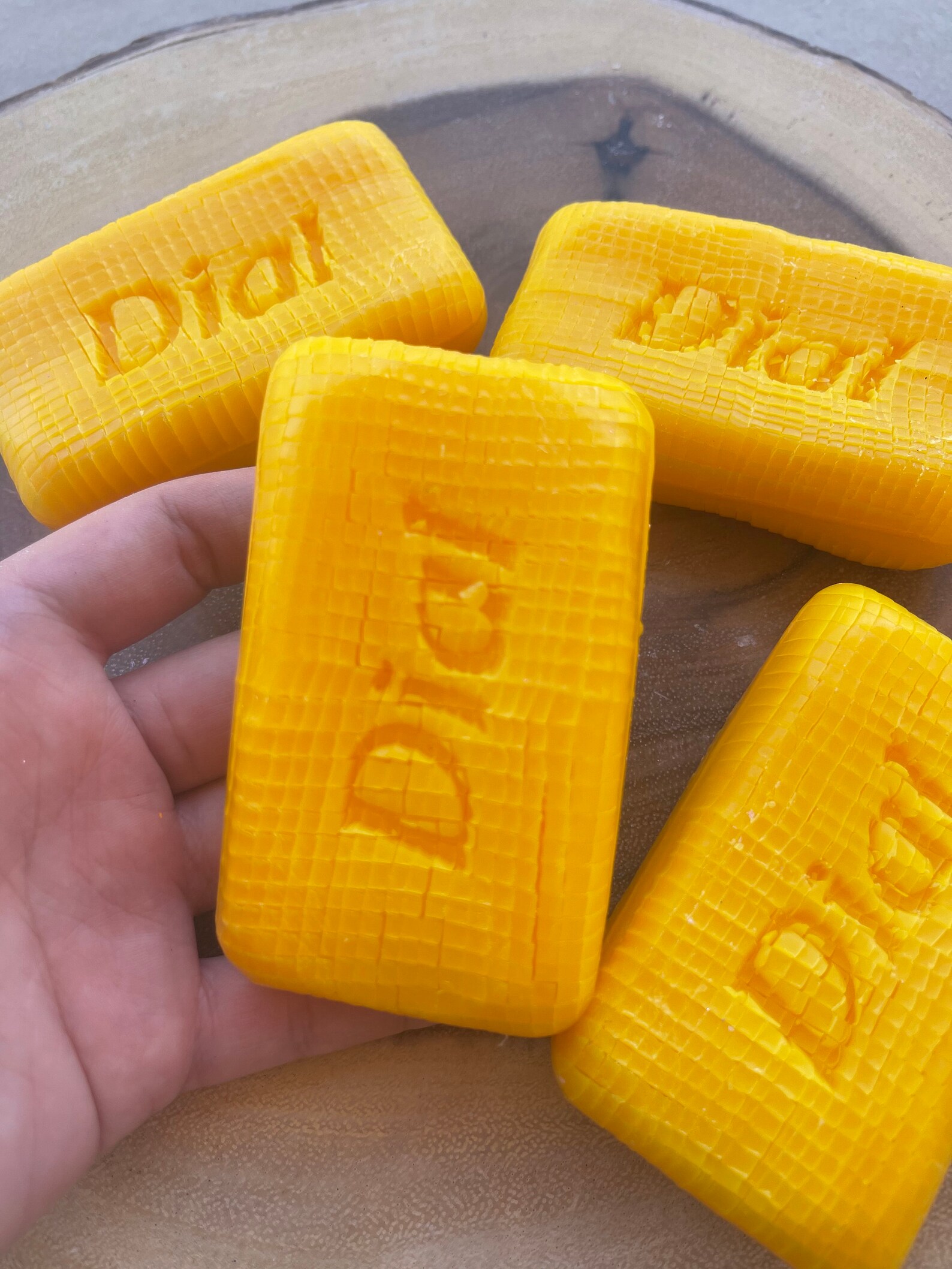 ASMR Soap Cubes Yellow Dial Scored/cubed Soap Bar Etsy