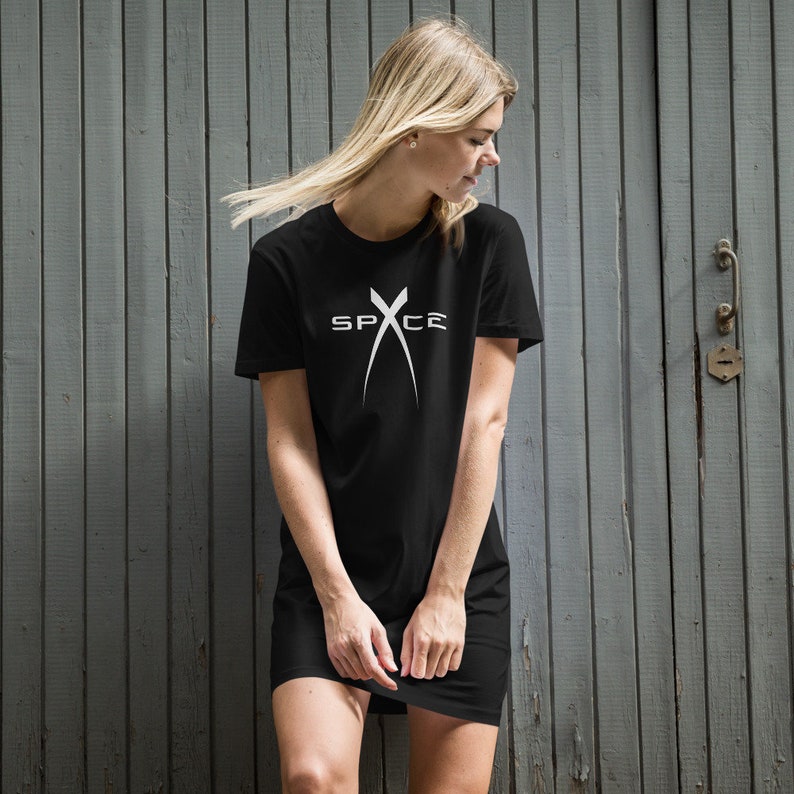 SpaceX woman tee Space X Dress tee SpaceX dress tee Space X teeshirt dress SpaceX dress Spacex tshirt dress