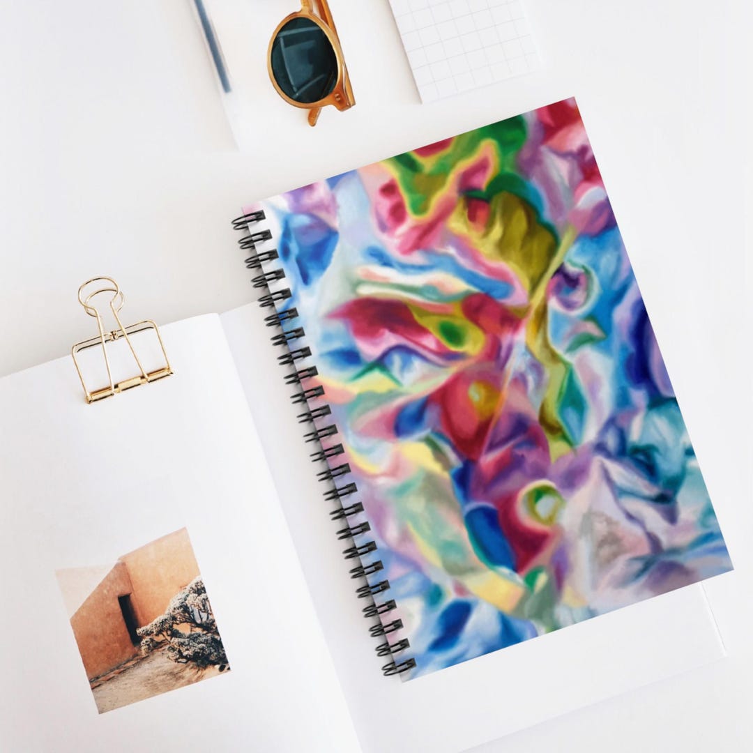 Colorful Abstract Art Notebook | Lined Journal for Writers & Artists ...