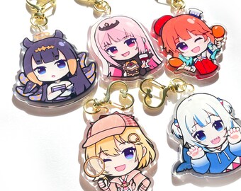 Hololive EN Charms || 2.5 Inch Acrylic Charms