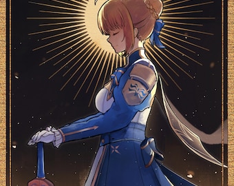 fate saber blue dress Fate/Grand Order Saber/Altria Pendragon “under the same sky” 1/7 Scale  Figure Super Anime Store main image 0