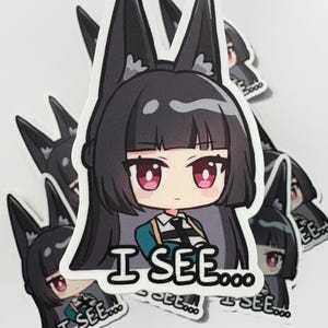 Zenless Zone Zero Miyabi I See Vinyl Sticker 3&quot;