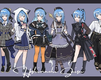 Hoshimachi Suisei Hololive Print 5.5x8.5"/11x17"
