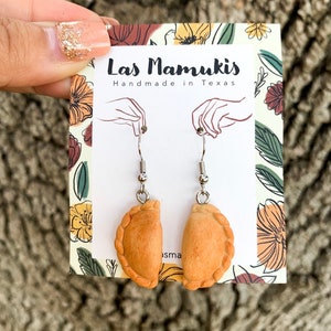 Empanada Earrings | Mexican Food Earrings | Hispanic Food Earrings | Fun Food Earrings | Handmade Polymer Clay Earrings | Nickel Free