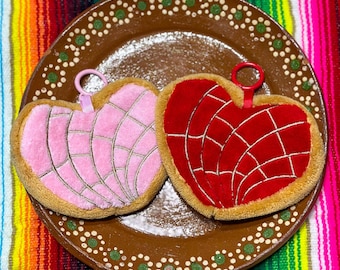Heart-shaped Concha Coin Purse | Pan Dulce Pouch | Mexican  display picture 2
