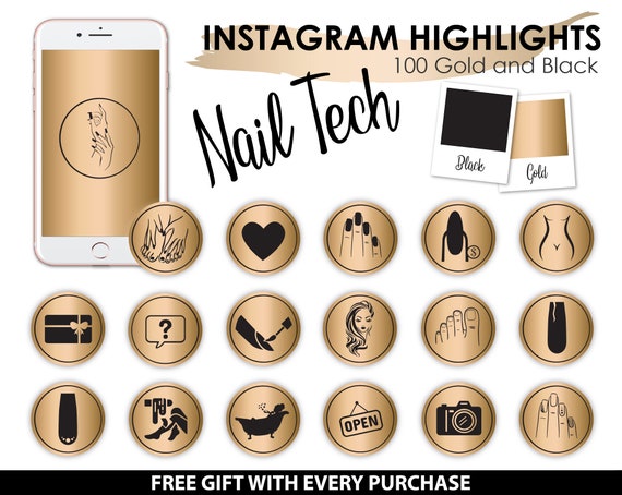 Nail Tech Instagram Story Highlight Icons Instagram Story Etsy