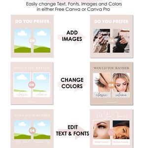 Editable Instagram Post Templates Canva Nail Tech Posts - Etsy