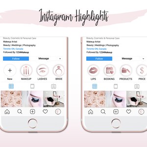 Instagram Highlight Icons Covers, Instagram Story Covers, Rose Gold ...