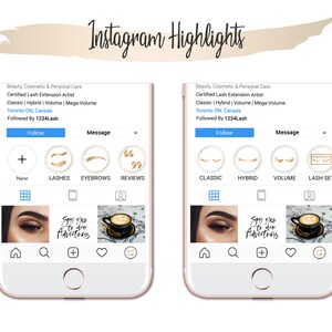 Lash Tech Instagram Story Highlight Icons Salon Highlight - Etsy