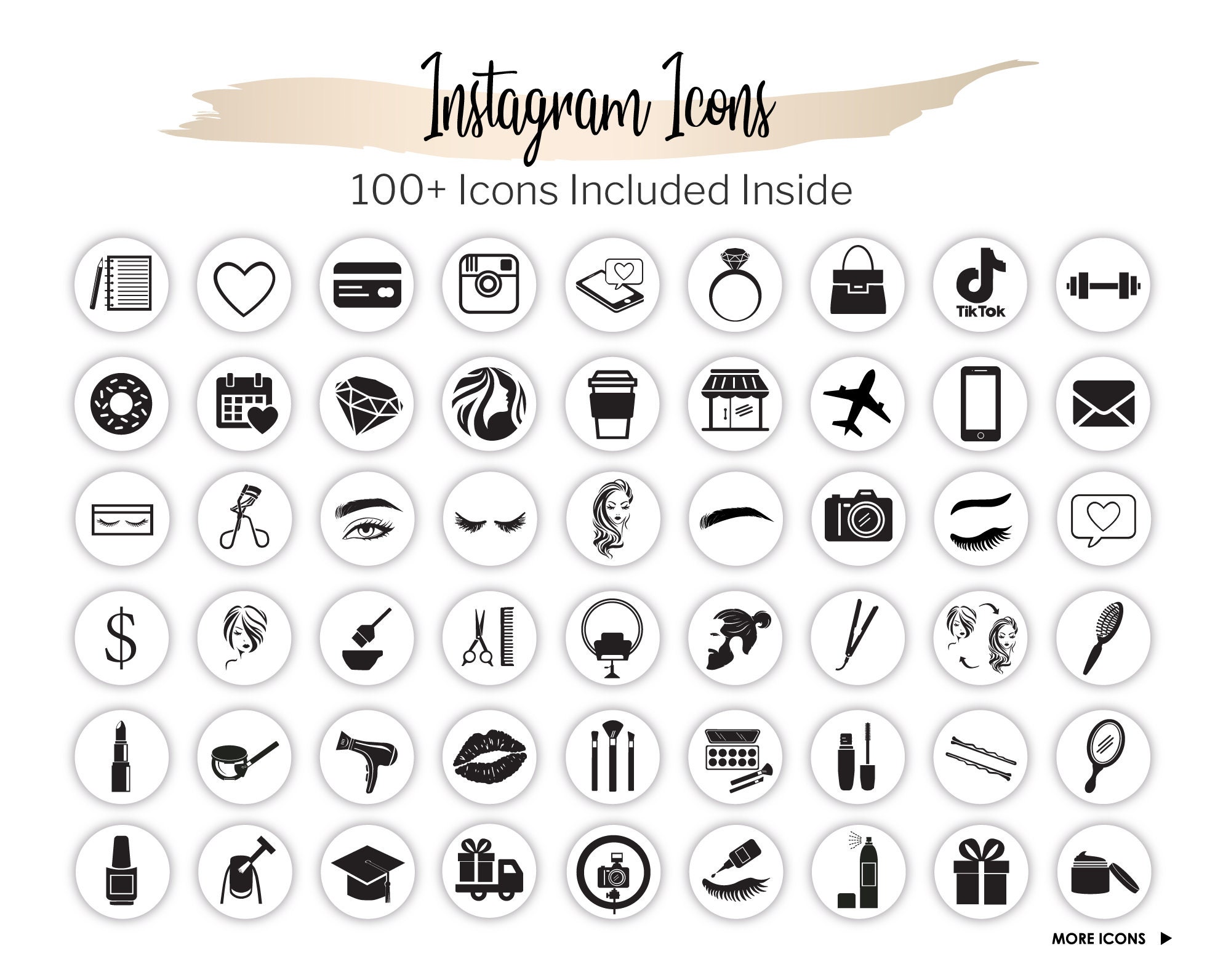 Instagram Highlight Icon Covers Instagram Post Templates | Etsy