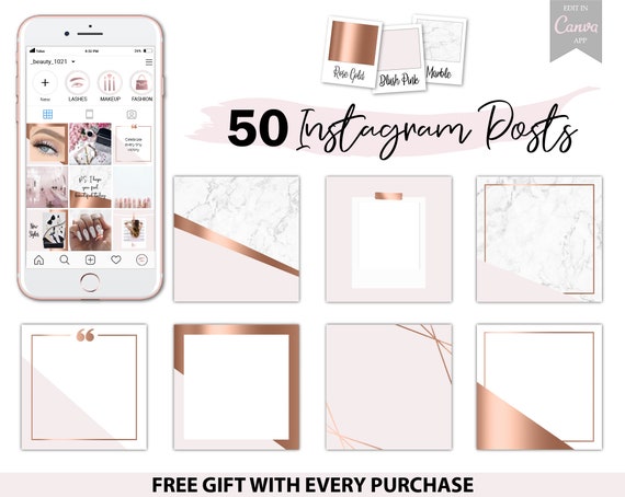 Blank Instagram Post Templates Instagram Posts Instagram - Etsy
