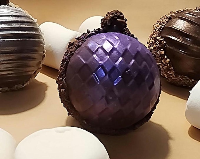 6 Pack Gourmet Hot Cocoa Bombs; Marshmallow Filled; Shapes Vary; 30+ Flavors; Individually Wrapped