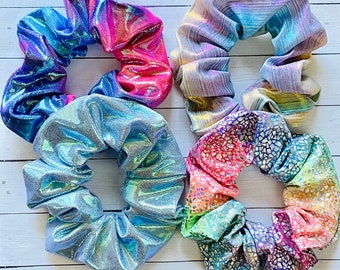 Hair Scrunchie Shiny large scrunchie Sets
