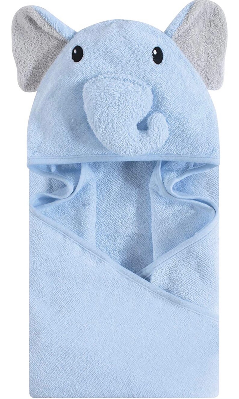 Custom Elephant hooded towel.Personalized baby towel.Custom embroidery Name or Initials