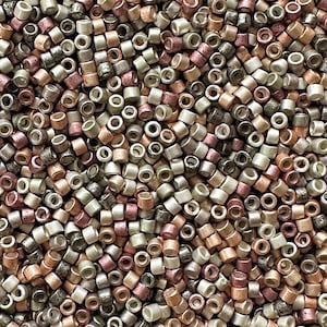11/0 Miyuki Delica Bead Mix: Enchanted (10g) with Duracoat Galvanized Colors