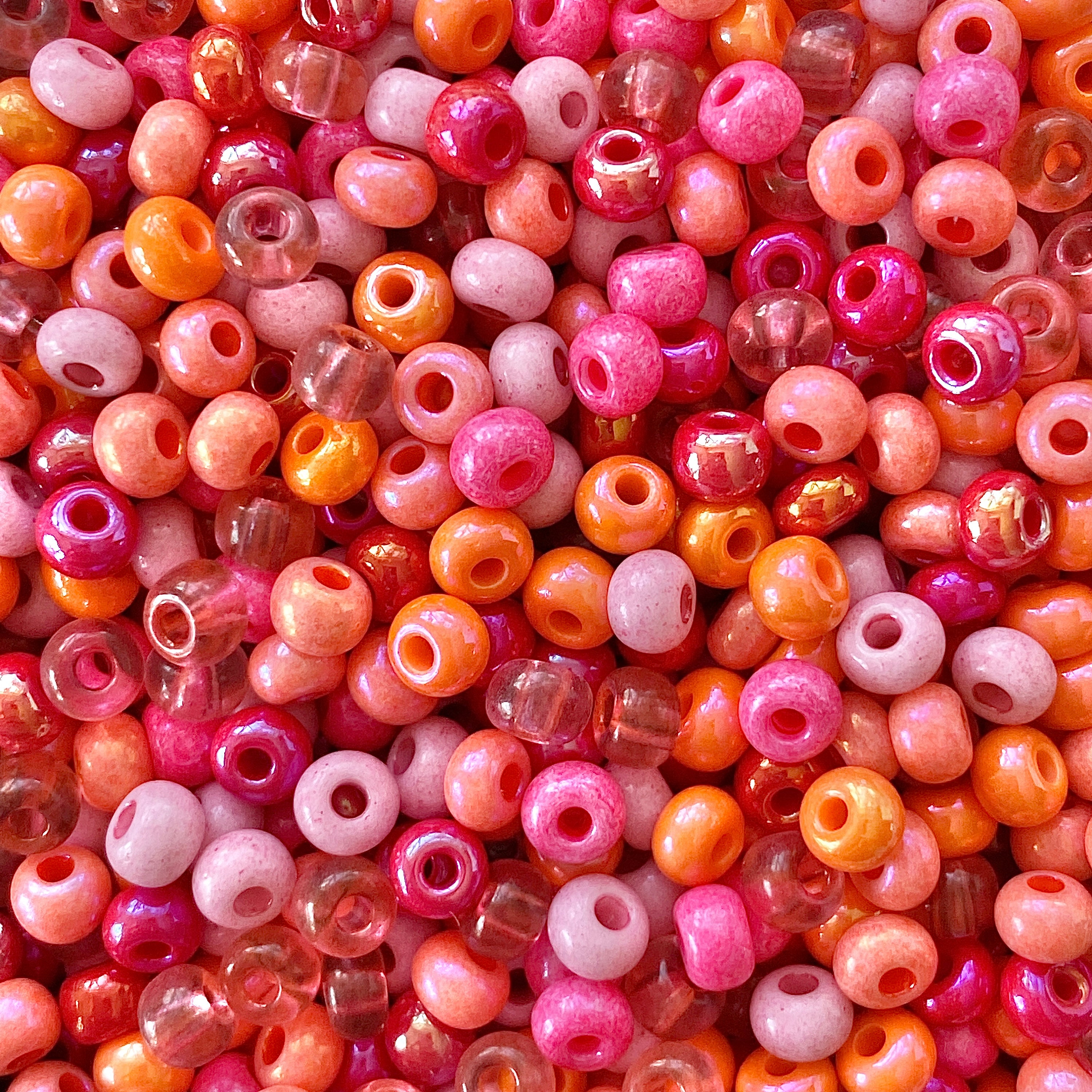 Clip Art Set of Round Seed Beads Preciosa Seed Bead Sizes Instant