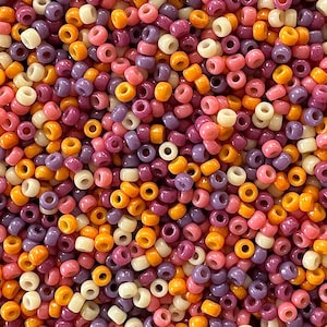 Dusk Miyuki Bead Mix with Size 11 Seed Beads: Glass Beads, Japanese Seed Beads, Rocailles, 2mm Beads, Assorted Beads for Jewelry, 20g