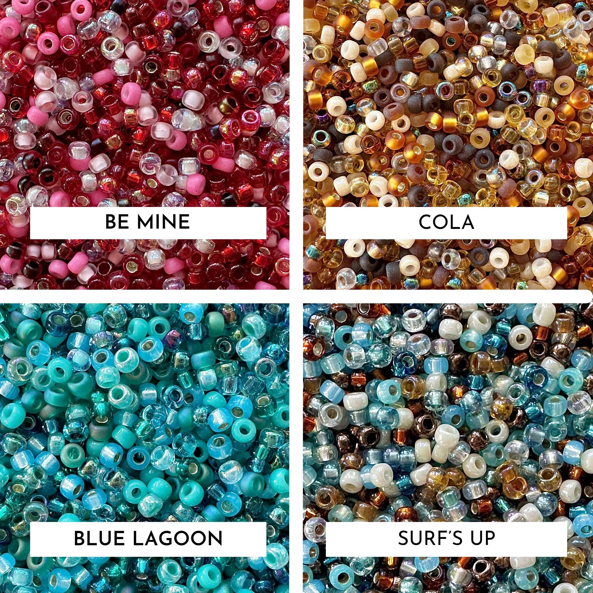 Miyuki Seed Bead Mix: Size 11 Rocailles, Japanese Glass Beads, 20g
