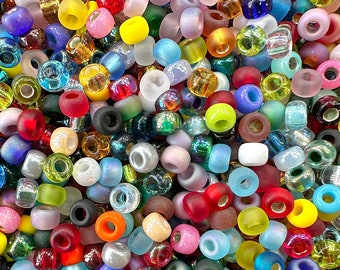 100g Miyuki 6/0 Mixed Seed Beads | Crazy Quilt | 6/0 Seed Bead Mix, Miyuki 6/0 Seed Beads, Mixed Beads, Rainbow Bead Mix, Bead Soup