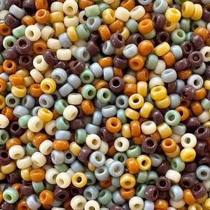 20g Miyuki 11/0 Seed Bead Mix | Autumn Fog | 11/0 Miyuki Glass Seed Beads for Jewelry Making, Bead Weaving, Embroidery, and More!