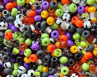 6/0 Czech Glass Bead Mix: This is Halloween (100g)