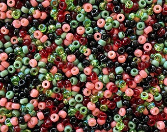 Watermelon 11/0 Miyuki Seed Beads Mix for Jewelry Making & Crafts, 10 grams