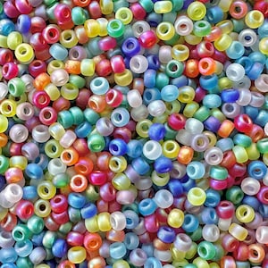 11/0 Miyuki Bead Mix: Double Rainbow (20g) with Matte Transparent Rainbow Finish Beads