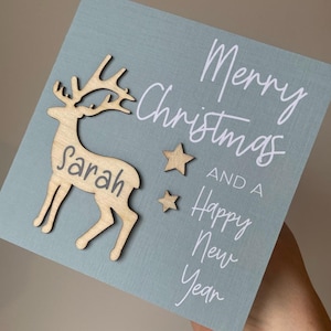 Personalisierte Weihnachtskarte, Weihnachtskarte für sie, Karte für Familie, Namensweihnachtskarte, Weihnachtskarte für Ihn, Persönliche Weihnachtskarte