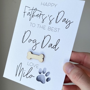 Festa del papà dal cane, biglietto per papà cane, biglietto per la festa del papà, biglietto dal cane, miglior papà cane, regalo per la festa del papà dal cane, carta regalo papà cane